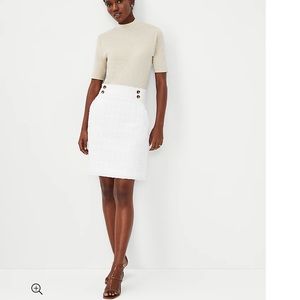 Tweed Button Waist Skirt size 2